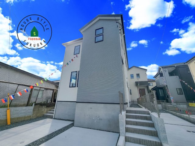 福岡市城南区樋井川7丁目第2-4棟（1号棟）の外観|デザイン性のある外観です。