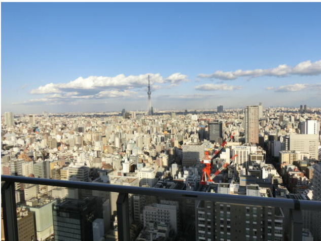 東京タイムズタワーの展望