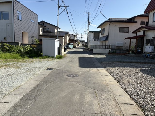 天童市柏木町1丁目【売地】の外観|前面道路