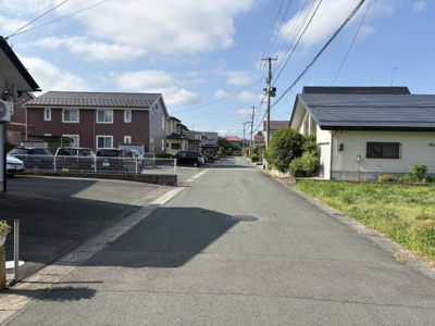 【前面道路含む現地写真】 | 天童市乱川４丁目【売地】 | 前面道路