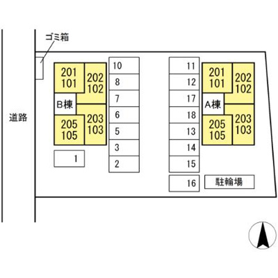 【区画図】 | セジュールSFKA棟