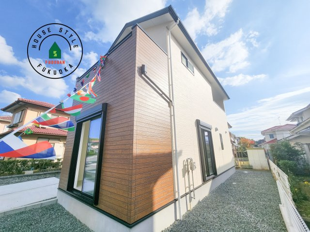 福津市光陽台6丁目第1-1棟（1号棟）の外観：施工例|デザイン性のある外観です。