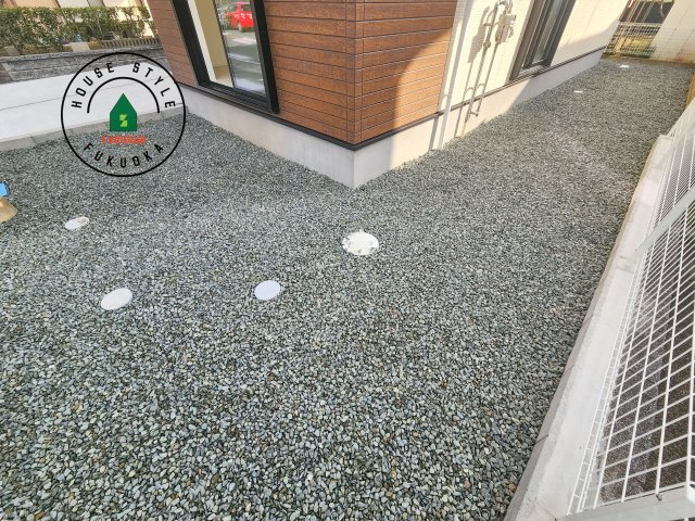 福津市光陽台6丁目第1-1棟（1号棟）の庭|お庭で自由な時間を過ごせます。