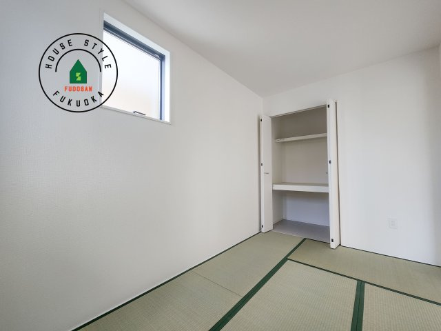 福津市光陽台6丁目第1-1棟（1号棟）の内観：施工例|柔らかい畳が心地よい和室