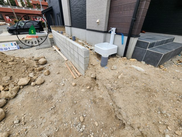 糟屋郡宇美町宇美中央1丁目第3-6棟(1号棟)の庭|お庭で自由な時間を過ごせます。