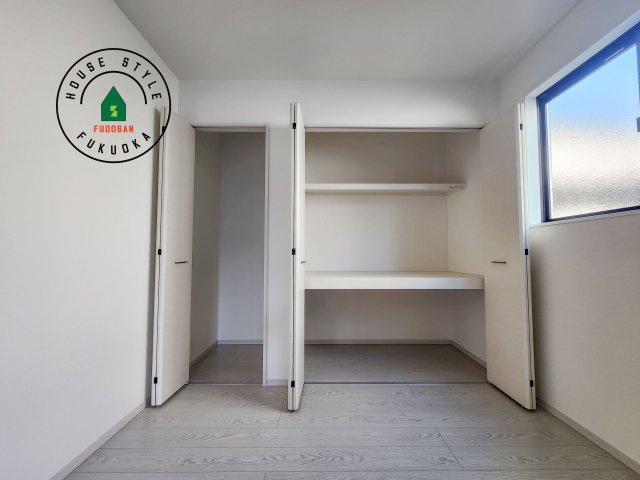 糟屋郡宇美町宇美中央1丁目第3-6棟(2号棟)の内観：施工例|大きなスペースがあり、収納には困りません。