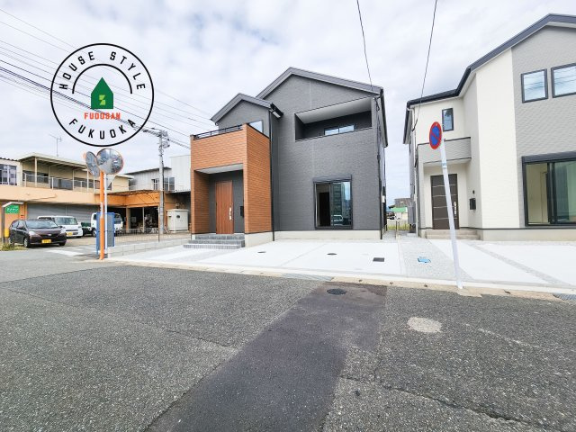 糟屋郡志免町南里2丁目第1-3棟（2号棟）の外観|デザイン性のある外観です。