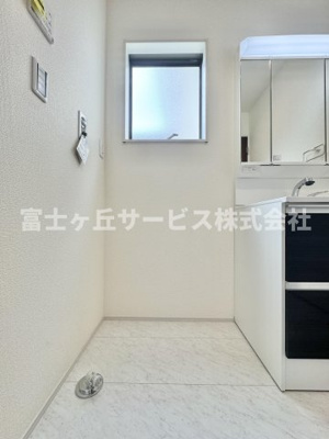 【ランドリースペース】 | 静岡市清水区興津東町 新築一戸建て 1号棟 | 洗濯機置き場です