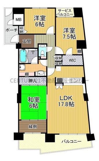【間取り】 | ベイシティ大阪センタープラザ