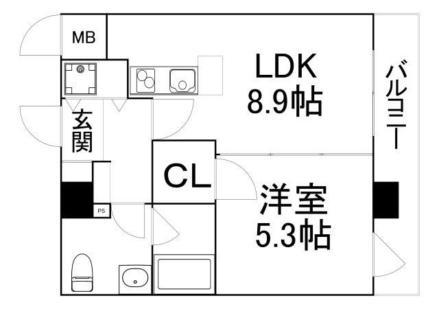 【間取り】 | フローライト南森町