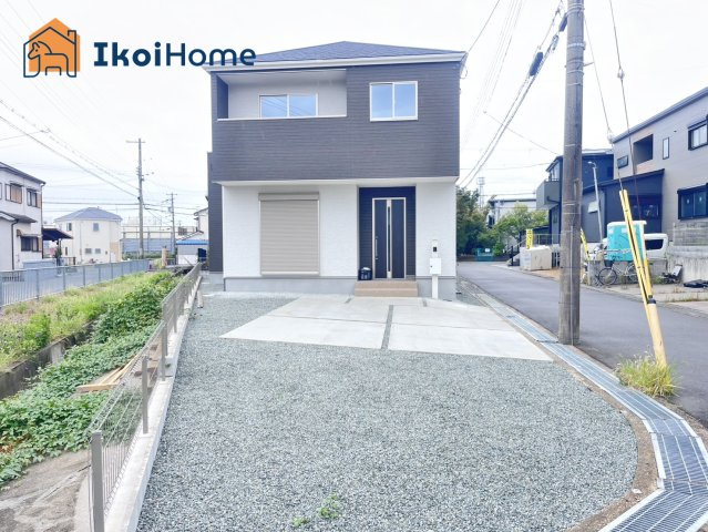 明石市魚住町清水　新築の外観|【ホームページに現地動画掲載中】●年中無休：当日予約可●三方角地のような開放感がございます！