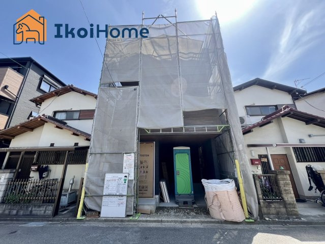 明石市二見町西二見　新築の外観|西明石駅徒歩9分で通勤通学に便利！お車1台駐車可！キッチンは便利なパントリー付き！前面道路5.9ｍ！