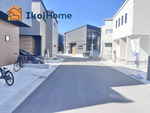 明石市大久保町八木第2　7号棟　新築戸建の前面道路含む現地写真|【ホームページに現地動画掲載中】●年中無休：当日予約可●弊社は契約前に新築戸建の住宅診断が無料です！