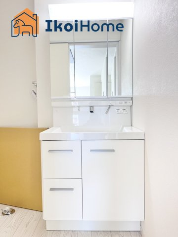 明石市太寺大野町１期　全３棟　１号棟　新築戸建の洗面所|●年中無休：当日予約可●畳２枚分の一般的な洗面室です。追加で収納棚等を付けると大変便利です。