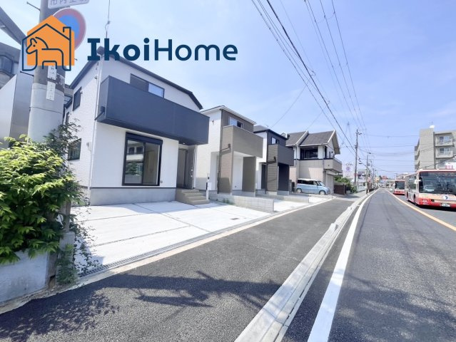 明石市太寺大野町１期　全３棟　１号棟　新築戸建の前面道路含む現地写真|【ホームページに現地動画掲載中】●年中無休：当日予約可●夜間でもご案内可能。いつでも問い合わせ可！