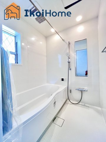 明石市朝霧町3丁目　新築戸建の浴室|【ホームページに現地動画掲載中】●年中無休：当日予約可●1坪タイプの広々したユニットバスになります