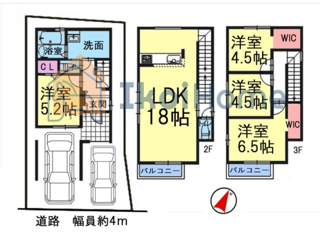 明石市二見町東二見　新築一戸建　の間取り|【ホームページに現地動画掲載中】●年中無休：当日予約可●注文住宅のようなワンランク上のおしゃれな設備