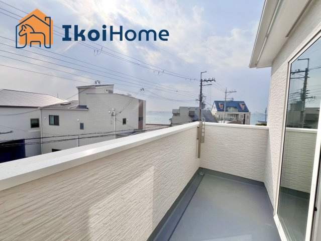 明石市藤江　新築戸建　全4区画　第1号地のバルコニー|【ホームページに現地動画掲載中】●年中無休：当日予約可●屋根は８万円～バルコニー設置可。