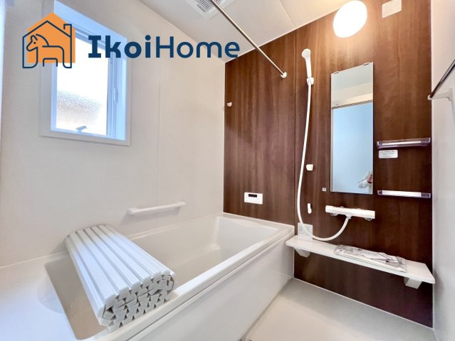 明石市藤江　新築戸建　全4区画　第1号地の浴室|【ホームページに現地動画掲載中】●年中無休：当日予約可●1坪タイプのユニットバス。浴室暖房乾燥機完備