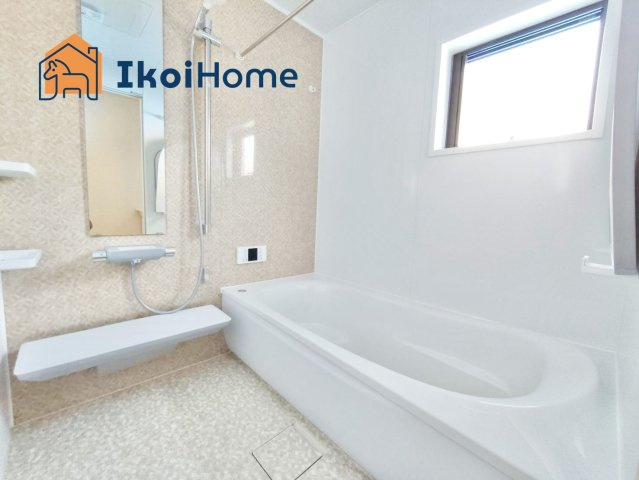 明石市西朝霧丘　新築戸建　B棟の浴室|【ホームページに現地動画掲載中】●年中無休：当日予約可●1坪タイプの広々したユニットバスになります