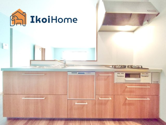 明石市西朝霧丘　新築戸建　A棟のキッチン|【ホームページに現地動画掲載中】●年中無休：当日予約可●人気の対面式のキッチンで明るい！