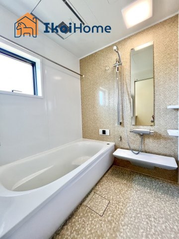 明石市西朝霧丘　新築戸建　E棟の浴室|【ホームページに現地動画掲載中】●年中無休：当日予約可●1坪タイプの広々したユニットバスになります