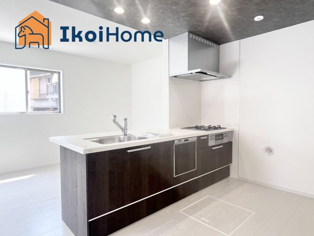 明石市東野町1期2号棟　新築戸建のキッチン|【ホームページに現地動画掲載中】●年中無休：当日予約可●カップボード設置のご依頼、ご相談等も可能！