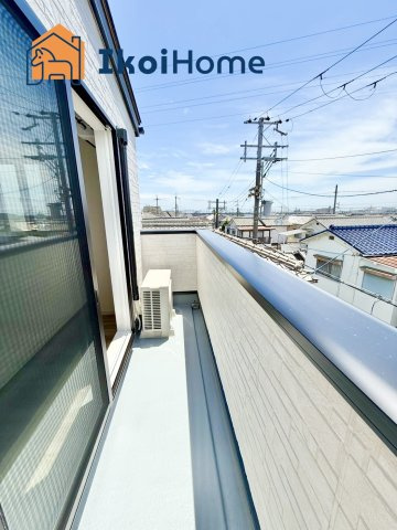 明石市魚住町西岡　新築戸建のバルコニー|【ホームページに現地動画掲載中】●年中無休：当日予約可●毎月５組「人気オプション３点パック」１万円で