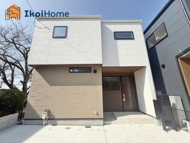 明石市東朝霧丘　4号棟　新築戸建の外観|【ホームページに現地動画掲載中】●年中無休：当日予約可●3面は物件が隣合っていないので解放感あり！