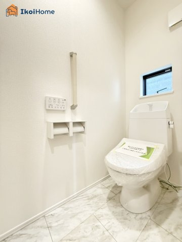 明石市西明石北町１丁目　新築のトイレ|【ホームページに現地動画掲載中】●年中無休：当日予約可●各階は節水タイプのウォッシュレット付お手洗い