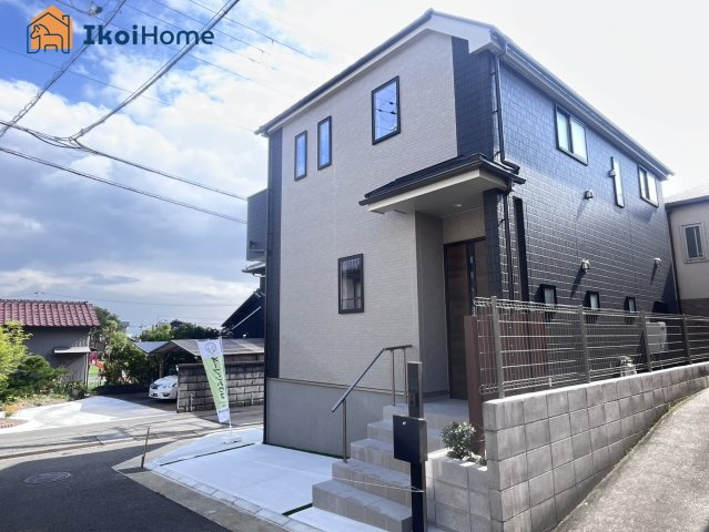 明石市魚住町長坂寺　新築戸建の前面道路含む現地写真|【ホームページに現地動画掲載中】●年中無休：当日予約可●省エネ住宅で住宅ローン控除も受けられてお得♪