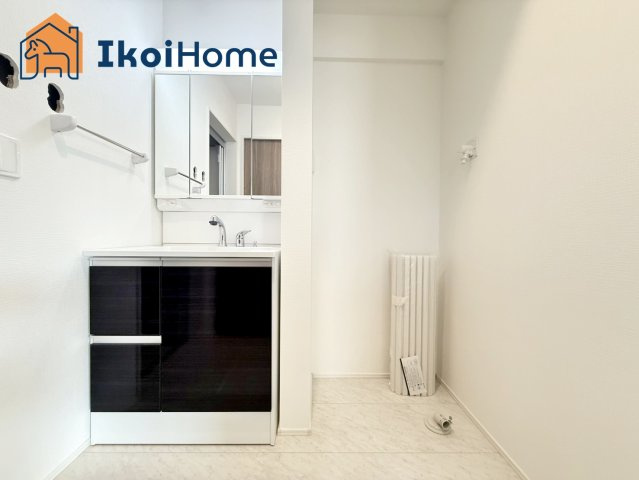 明石市大久保町山手台2丁目24-1期　全2棟2号棟　新築戸建の洗面所|【ホームページに現地動画掲載中】●年中無休：当日予約可●洗濯パン未設置。約5000〜15000円です