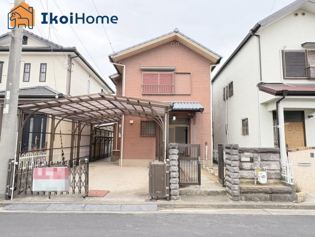 明石市二見町福里　中古戸建の外観|【ホームページに現地動画掲載中】●年中無休：当日予約可●東に緑地♪駐車並列2台可・簡易工事で3台に可