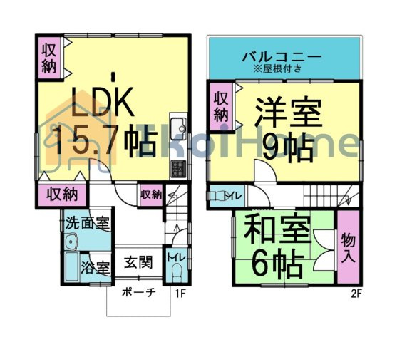 明石市二見町福里　中古戸建の間取り|【ホームページに現地動画掲載中】●年中無休：当日予約可●間口広い！全室6帖以上！トイレ2ヵ所！