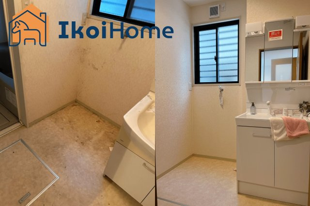 明石市二見町東二見　中古一戸建の洗面所|●年中無休・当日予約可●リフォーム事例：洗面台入替10万～　住宅ローン利用可