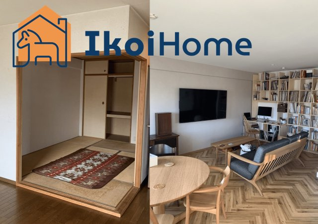 明石市二見町東二見　中古一戸建の居間・リビング|●年中無休・当日予約可●リフォーム事例：和室をリビングとつなげたり、間取り変更もリフォームで可能