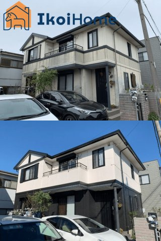 明石市魚住町錦が丘2丁目　中古の浴室|●年中無休・当日予約可●リフォーム事例：外壁工事　お好きな色に塗り替え可能　延床30坪なら80万から