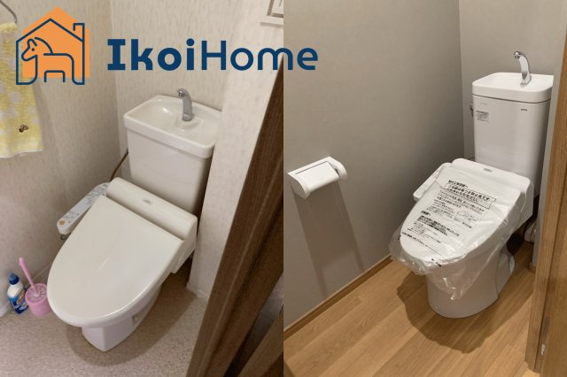 明石市魚住町錦が丘2丁目　中古の洗面所|●年中無休・当日予約可●リフォーム事例：外壁工事　お好きな色に塗り替え可能　延床30坪なら80万から