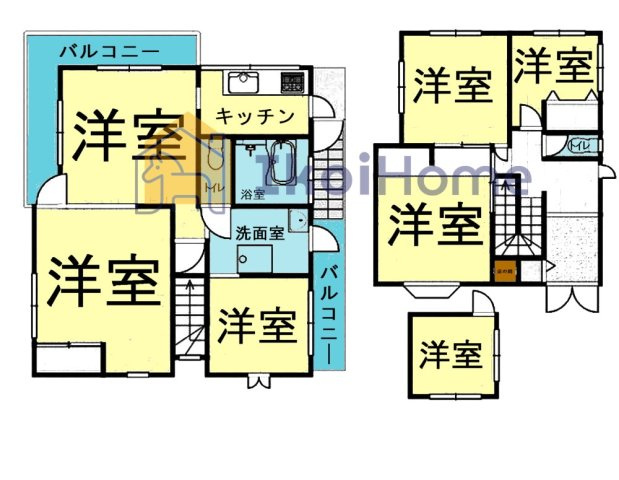 明石市魚住町金ケ崎　中古戸建の間取り|●年中無休：当日予約可●広々5LDK！庭付き！リフォームのご相談も承っております！近隣駐車場あり！

