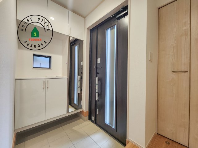 福岡市東区香住ケ丘5丁目第1-6棟（B号棟）の防犯設備|二重ロックでしっかり防犯対策ができます。