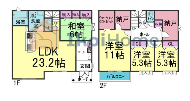 明石市大久保町松陰　中古の間取り|【ホームページに現地動画掲載中】●年中無休：当日予約可●4SLDK＋リビング階段！南東向き！