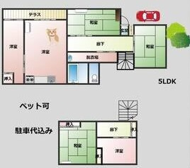 千種区戸建の間取り