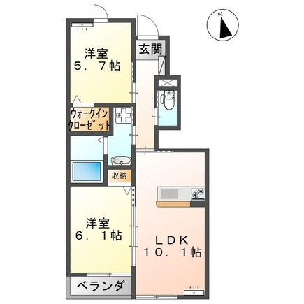 メープルⅡの間取り|イメージ