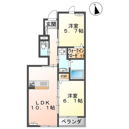 メープルⅡの間取り|イメージ