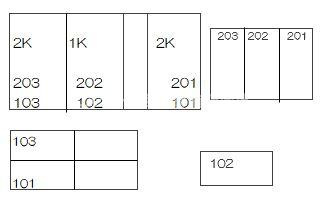 若葉サンデールの区画図