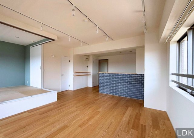 フラッツ鷺ノ宮の居間・リビング|2025年6月　新規リノベーション済◎