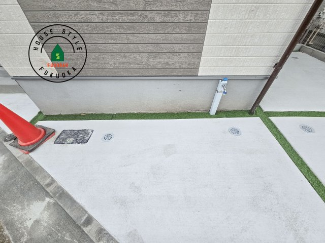 福岡市南区井尻3丁目第1-2棟（A号棟）の庭|お庭で自由な時間を過ごせます。