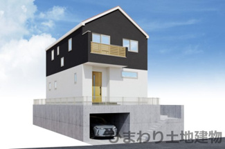 【外観】 | 座間市緑ケ丘6丁目  1号棟 2期 | イメージパース（完成時に現況と異なる場合は現況優先となります）