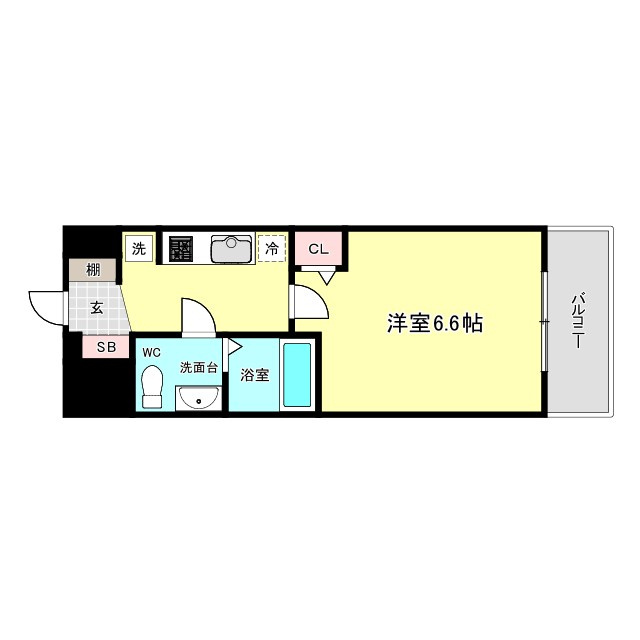 エグゼ大阪CITYアインツの間取り
