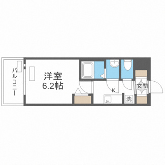 【間取り】 | プレサンス難波インフィニティ